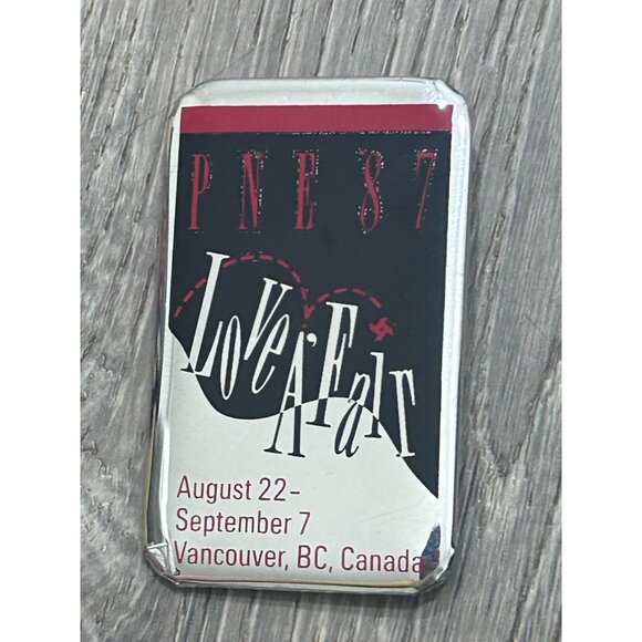 Canadian Fair PNE 1987 Pacific National Exhibition Metal Pinback Multicolor - Picture 1 of 8